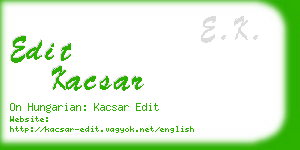 edit kacsar business card